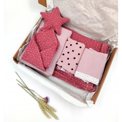 The Dusty Pink Muslin Baby Gift