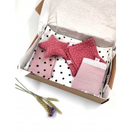 Pink and White Muslin Gift 