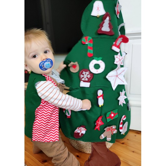 Χριστουγεννιάτικο Τσόχινο Παιδικό  Δέντρο