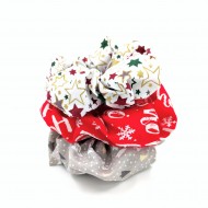 Χριστουγεννιάτικο Σετ 3τμχ Xmas scrunchies!